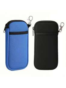 Estuche protector portátil para gafas, puede almacenar teléfonos móviles, auriculares, gafas, tarjetas bancarias y otros artículos, adecuado como regalo para mayores y amigos en el Día de la Madre, Día del Padre, Acción de Gracias, Navidad, etc. Artículos esenciales de viaje, accesorios de viaje, bolsa de viaje, vacaciones, regreso a la escuela, estuche para gafas, gafas de sol para mujer