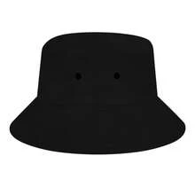 Bucket Hat Black Amateur Radio Operator Text And Signal Icon Design For Outdoor Activities And Hobbies - Black - View 3
