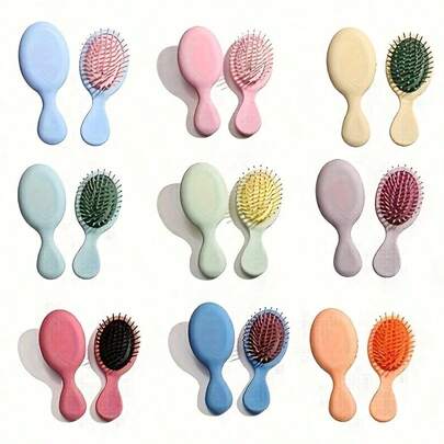 1PC Portable Mini Air Cushion Hairbrush - Soft Nylon Bristles For Wet And Dry Hair, Ideal For Significant Other Travel, Perfect Christmas Stocking Gift, Best Choice For Christmas
