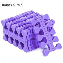 50/100/200片装海绵趾甲分离器，柔软指趾分离器，趾甲分隔垫片，适用于抛光、修脚、美甲、涂胶、美甲艺术 - 彩色 - 查看 20