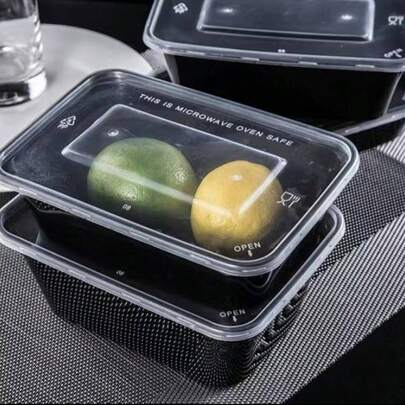 10/30/50 st, 26oz svart bento-matlåda med lock, rektangulär matförvaringsbehållare, stapelbara läckagesäkra matbehållare, mikrovågsugnsmatbehållare, köksredskap, kökstillbehör, hushållskökstillbehör