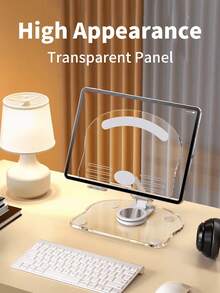 1pc White Foldable Stand Holder, Suitable For Various Smartphones And Tablets Up To 12 Inches (Recommended For Tablets), Christmas/New Year Gift 2026 - White - View 5