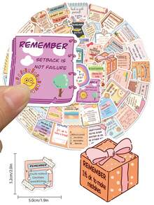 50张励志英文名言提醒贴纸，可用于愿景板、信封、水瓶、笔记本电脑、计划本、日记本、剪贴簿、手机等，适合教师、青少年、儿童、成人、学生，也可作为新年、复活节派对礼物或返校用品。 - 卡其色 - 查看 3