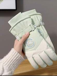 1 Pair Women's Winter Ski Gloves, Outdoor Sports Cycling Climbing Touchscreen Windproof Warm Gloves - Multicolor - View 5