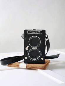 peach tree 1个创意硬壳相机造型斜挎包，独特礼物 - 彩色 - 查看 10