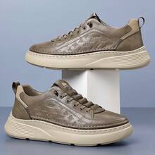 男士高品质泡沫鞋底休闲运动鞋 - 卡其色 - 查看 5