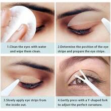 Breathable Invisible Double Eyelid Tape, Double-Sided Eyelid Makeup Adhesive Tape, Transparent