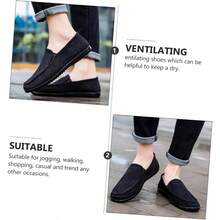 Beaupretty Tenis De Hombre para Hombres Shoes Shoes Men De Wearbreeze Oxford Sneakers Men Zapatos De Vestir De Hombre Zapatos De Viaje Al Aire Libre Marrn Oscuro: Poliuretano - 25,5 cm M + negro - Ver 9