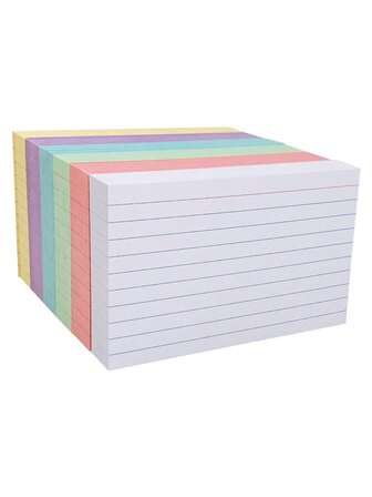 6 Pieces / 10 Pieces / 12 Pieces Horizontal Sticky Notes 3-Inch Card Notebook Words Student Draft Book