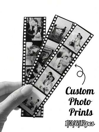 1pc/3pcs/7pc Custom Photo Film Strip, 1pc Personalized Photo Gift With 4 Images Personalized Couple Photo Prints - Custom Anniversary & Valentine's Day Gifts For Him/Her | Choose 1,5,10 Pieces | Unique Romantic Gifts For Boyfriend, Girlfriend, Best Friends | Heartfelt Presents For Birthdays, Anniversaries | Ready-To-Frame Love Story Art.Gifts For Her, Gifts For Him, Couple Photos, Christmas Gifts,Personal Items