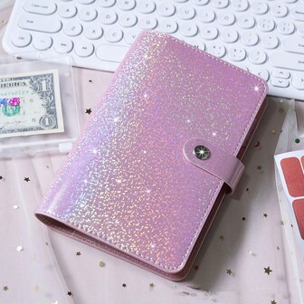 1pc Budget Planner Binder, Starry Sky PU Cover, With Zipper Envelope And Budget Sheets - Includes Cash Organizer, Expense Tracker And Savings Planner, For Financial Planning, Cash Management And Savings Challenge, Money Saving Binder