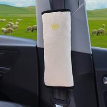 1pc Safety Seat Belt Pillow, Car Belt Plush Breathable Cushion Vehicle Shoulder Protection Best Seller Auto Accessories - Multicolor - View 15