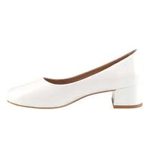 Business Casual    Microfiber Leather    Plain / Plain Toe    Office    All Seasons - trắng - Xem 3