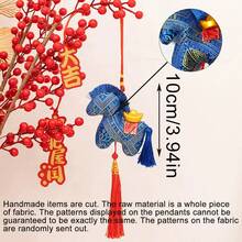 2026 Zodiac Horse Hanging Ornament, Auspicious Horse Decoration, Lunar New Year Home Decor, Chinese New Year Party Favor, Office Desk Gift, Spring Festival Decoration, Car Window Hanging Accessory