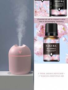 250ml Portable Mini USB Air Humidifier Aroma Essential Oil Diffuser,With Colorful Night Light,Aromatherapy Machine,Humidifier,For Travel,Office,Cars,Desk,Bedroom/1PCEssential Oil Diffuser+1pc Aromatherapy Essential Oil(Essential Oils Will Be Shipped In Either New Or Old Packaging, Randomly.) - Multicolor - View 32