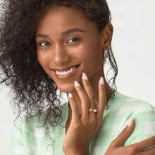 CYImpress Uñas Postizas Sin Pegamento Kiss Color 'Pink Dream' Rosa Tamaño Mediano Forma De Ataúd Incluye 30 Uñas Almohadilla De Preparación Hoja De Instrucciones Sueño Rosa Medio - Multicolor - Ver 7