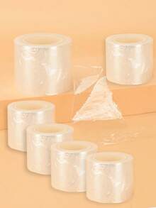 Bộ 6 sản phẩm tẩy hình xăm dán trong suốt, tẩy keo nối mi, màng uốn mi, dụng cụ trang điểm dạng lưỡi dao siêu nhỏ, 40mm*200m - Trong sáng - Xem 6