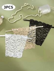 蕾丝胸垫 女士胸垫 防走光 遮胸 防滑胸垫 短款性感露背无肩带无缝夏季抹胸文胸 - 彩色 - 查看 1