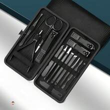 Manicure Set 24 In 1 Nail Clipper Set,Nail Clippers,Fingernail & Toenail Clippers,Manicure Tools,Pedicure Tools,Suitable For Travel Manicure Kit - Black - View 11