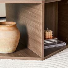 Multifunctional Hexagonal Coffee Table (79 X 69.4 X 40 Cm) – Modern Design, Easy To Assemble For Versatile Spaces, Offering Additional Furnishing Solutions - 棕色 - 查看 6