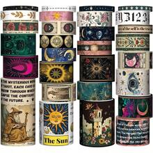 20 Rolls Washi Tape Set - Floral Decorative Masking Tape, Adhesive Tape Supplies, Junk Journal, Scrapbooking Supplies, Wrapping, Party Decoration - 塔羅牌 - 查看 1
