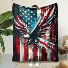 1PC 280gsm1pc American Deer Elk Camo Pattern Print Blanket, Cozy Fleece Throw Couch & Bed, Office Camping Travel Home Decor, Warm Comfort