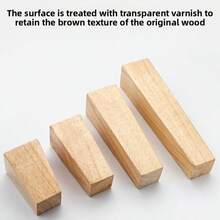 4 piezas Patas de muebles de madera sólida cónica, patas de repuesto de madera sólida, adecuadas para sofá, tocador, cama - Pies de repuesto de madera multifuncionales con placa de montaje de metal y tornillos - Beis - Ver 3