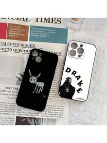 Funda de teléfono Rapper D-Drake compatible con 17 Air 16 E Pro Max 15 14 13 Mini 12 Pro 11 Max Plus, carcasa suave negra, funda compatible con funda  17 Pro Max, funda  17 Pro, funda  17, funda  16, funda  16 Pro Max, funda  15 - Negro 2 - Ver 3