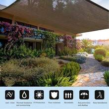 Shade Cloth Outdoor Sun Shade With Grommets, Premium Sunshade Fabric Fence - Durable, Tear-Resistant, Easy To Install For Balcony, Courtyard, And Swimming Pool - Provides Excellent Sunblock, Shade, And Privacy With Taped Edge And Grommets ﻿