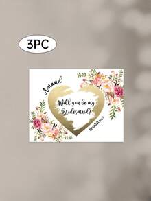 1/3pcs Personalised Birthday Scratch To Reveal Voucher, Special Birthday Surprise Scratch Card, 30th, 40th, 50th, 60th,70th,80th Birthday Gift,Customizable Scratch Card / Pregnancy Announcement / Marriage Announcement / Marriage Proposal - Multicolor - View 19