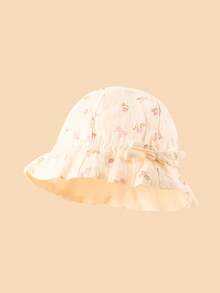 1顶婴儿蝴蝶装饰轻便遮阳帽，透气柔软面料，可爱时尚，适合0-1岁宝宝，春夏户外活动，是绝佳的生日礼物。 - 彩色 - 查看 11