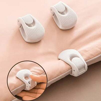 4/8pcs Bed Sheet Clip, Prevent Sheet Slippage, No Trace, Strong Grip, Suitable For Thick Mattress/Home/Hotel Bedding, Smooth Fit, 2 Adjustable Levels