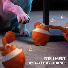 Interactive Dog Toy, Touch Sensing Moving Dog Ball, Automatic Rolling Ball Toy (Suitable For Puppies/Medium Dogs), Sound-Emitting Rolling Fun Ball, Durable Chew Toy, USB Rechargeable, Indoor Pet Rolling Game, Suitable For Small/Medium Dogs, Relieve Boredom And Stimulate Chewing Interest - Multicolor - View 8