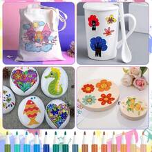 12/48/60/80 Colors Acrylic Marker Pens, Water-Based Art Markers For Students, Anime, Drawing, Coloring, Graffiti