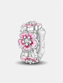 1pc Fashionable Flower & Butterfly Beaded Pendant, Suitable For Women's Bracelet/Bangle DIY Jewelry Making And Daily Outfit Matching, An Ideal Accessory For Girls - Beads - View 12