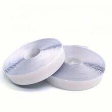Double-Sided Adhesive Tape, Reusable Hook And Loop Tape For Window Fixing, Photo Frames, Mosquito Nets, Carpets, Cars, Strong Adhesive - White - View 5