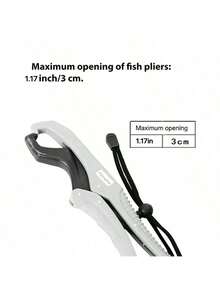 Fish Lip Gripper 6 Inch ABS White Plastic Lip Grip With Adjustable Rope Fishing Pliers Floating Controller Fishing Tools Tackles