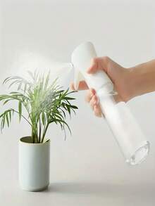 1pc 200ml/300ml/500ml Refillable Fine Mist Spray Bottle With Atomizer Pump, Suitable For Kitchen, Living Room, Bathroom, Garden - White - View 3