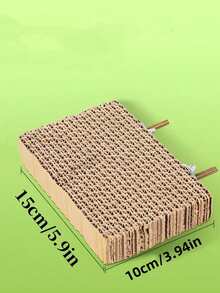 2pcs/Set Parrot Chewing Toys, Cage Accessories For Stress Relief, Pet Bird Shredding Paper Toys, Nibble Board, Suitable For Parrots & Lovebirds - Durable Paper Material, Random 2 Styles