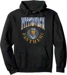 Pittsburgh Panthers Vintage 90's Retro Officially Licensed Pullover Hoodie - Đen 4 - Xem 1