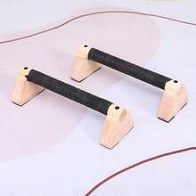 Houten Parallette Set | 26 inch houten push-up bars | Draagbare oefening tool | Staat voor L-Sits, Handstand Pushups, Jump Backs, Calisthenics - België