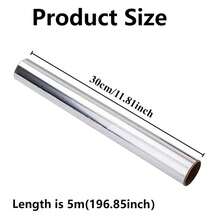 2/1Rolls Aluminum Foil Roll Baking Roasting Wrapping Food Storage Disposable Aluminum Foil Sheets For Household Kitchen Cooking