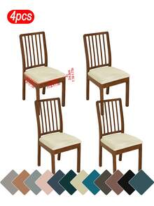 1 buah/4 buah/1 set Sarung Kursi, Desain Modern Gaya Minimalis Klasik, Tahan Noda, Tahan Debu, Tahan Goresan Kucing, Cocok Untuk Ruang Tamu, Kamar Tidur, Ruang Makan, Dekorasi Kursi Belajar, Dekorasi Ruangan - MultiWarna - View 19