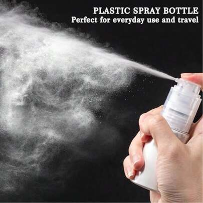 زجاجة رذاذ مسحوق، زجاجة رذاذ للسفر، زجاجة رذاذ بلاستيكية للبودرة والتوابل المنزلية، قابلة لإعادة التعبئة، لرش البودرة على الشعر