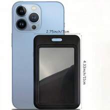 Set 2 buc (1 pandantiv inimă + 1 suport pentru carduri) Suport negru pentru carduri cu pandantiv inimă, poate decora genți, brelocuri, poate conține acte de identitate, cărți de vizită, carduri de tranzit, fotografii, carduri de acces, potrivit pentru uz zilnic, decorare sau cadou - 2 piese (1 ornament în formă de inimă + 1 suport pentru carduri) - Vizualizare 2