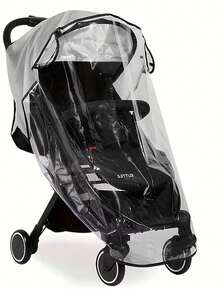 通用婴儿推车雨罩，防风、防水、防虫、冬季保暖，推车雨衣 - 彩色 - 查看 3