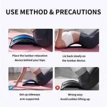 1pc Back Stretcher Multi-Level Adjustable Massager Waist Neck Fitness Lumbar Cervical Spine Cervical Spine Support Massager Tools