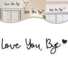 5-Piece "Love You Bye" Door Sign Set, Vintage Bohemian Style Wall Art, Heart-Themed Decoration Of Love And Warmth, Perfect For Hallways, Entryways, Courtyards, Ideal Home Gift, A Thoughtful Choice For Family And Friends (Cardboard Packaging, Damage-Resistant)