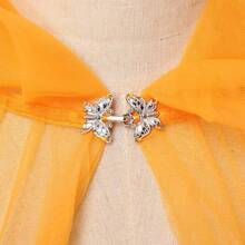 Vestido de novia con capucha de tul para mujer, con capa de elfo, con tren largo - Verde - Ver 2