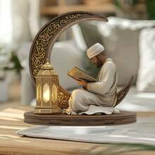 2D flache Eid Mubarak Ramadan Eid Al-Fitr Tischdekoration, 2D Acryl Eid Al-Fitr Feiertags Tischdekoration, Eid Al-Fitr Heim- und Küchen Geschenke > Feiertags Dekorationen > Dekorative Schilder und Dekorationen - Verschiedenfarbig - Übersicht 3